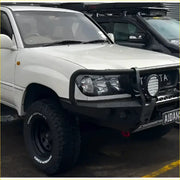 Rockarmor Rock Pack — Landcruiser 100 Series 98-07 | GT Hoop Bullbar + Rock Sliders by RockarmorNZ