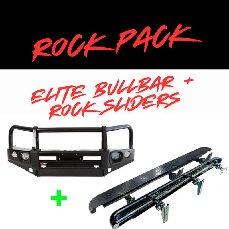 Rockarmor Rock Pack — Mazda Bt-50 2011-2020 | Elite Hoop Bullbar + Rock Sliders by RockarmorNZ