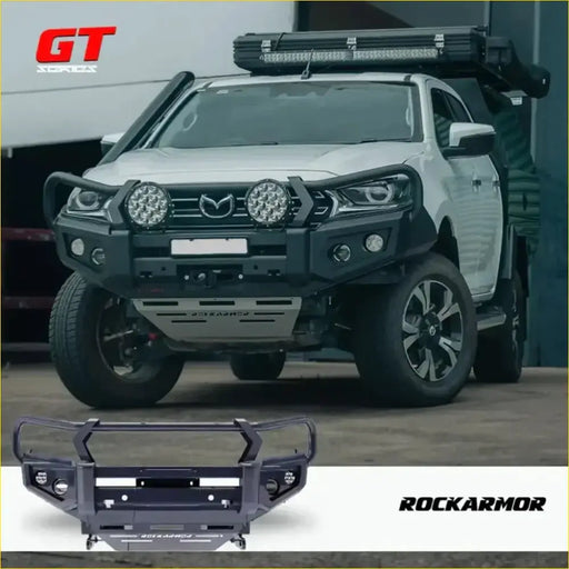 Rockarmor Rock Pack — Mazda Bt50 2020+ | GT Hoop Bullbar + Rock Sliders by RockarmorNZ