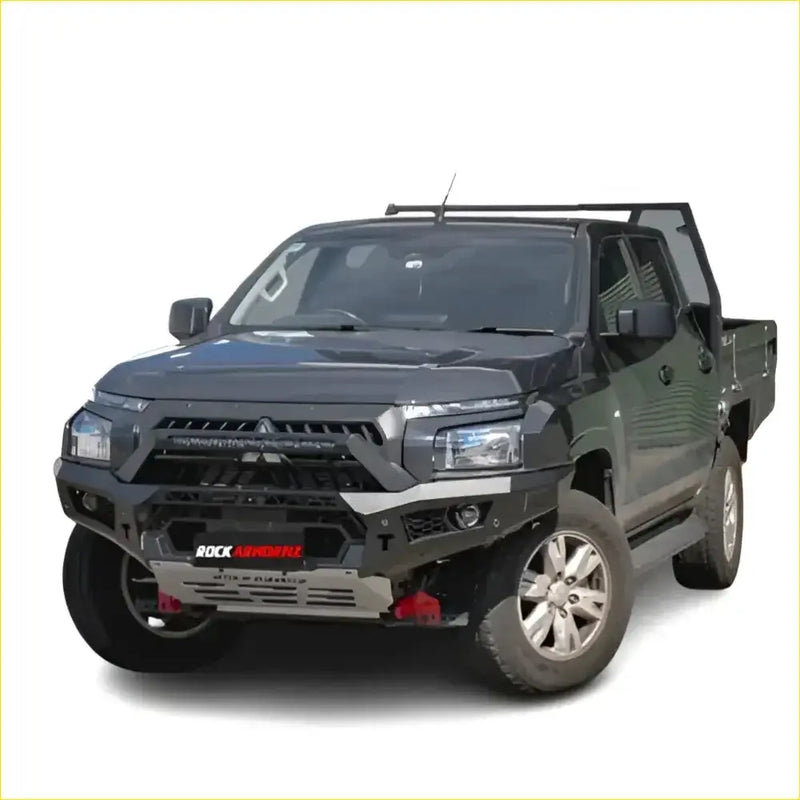 Rockarmor Rock Pack — Mitsubishi Mv Triton 2024+ | GT Hoopless Bullbar + Rock Sliders by RockarmorNZ