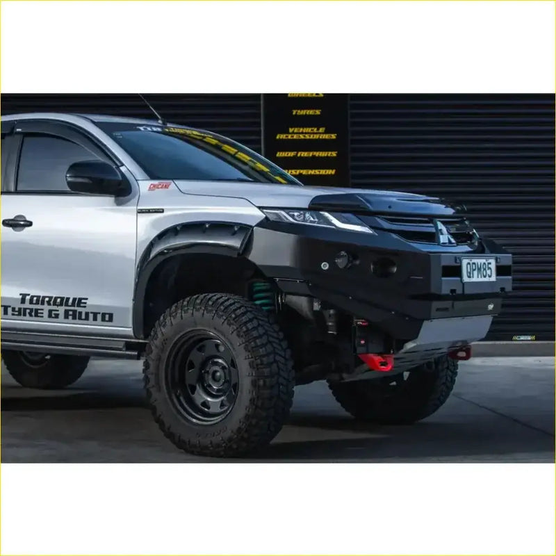 Rockarmor Rock Pack — Mitsubishi Triton Mr 12/2018 - 02/2024 | GT Hoopless Bullbar + Rock Sliders by RockarmorNZ