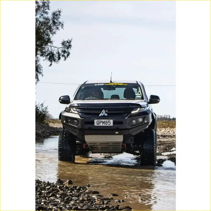 Rockarmor Rock Pack — Mitsubishi Triton Mr 12/2018 - 02/2024 | GT Hoopless Bullbar + Rock Sliders by RockarmorNZ