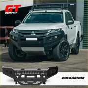 Rockarmor Rock Pack — Mitsubishi Triton Mr 12/2018 - 02/2024 | GT Hoopless Bullbar + Rock Sliders by RockarmorNZ