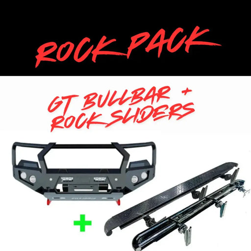 Rockarmor Rock Pack — Nissan Navara Np300 2015 - Current | GT Hoop Bullbar + Rock Sliders by RockarmorNZ