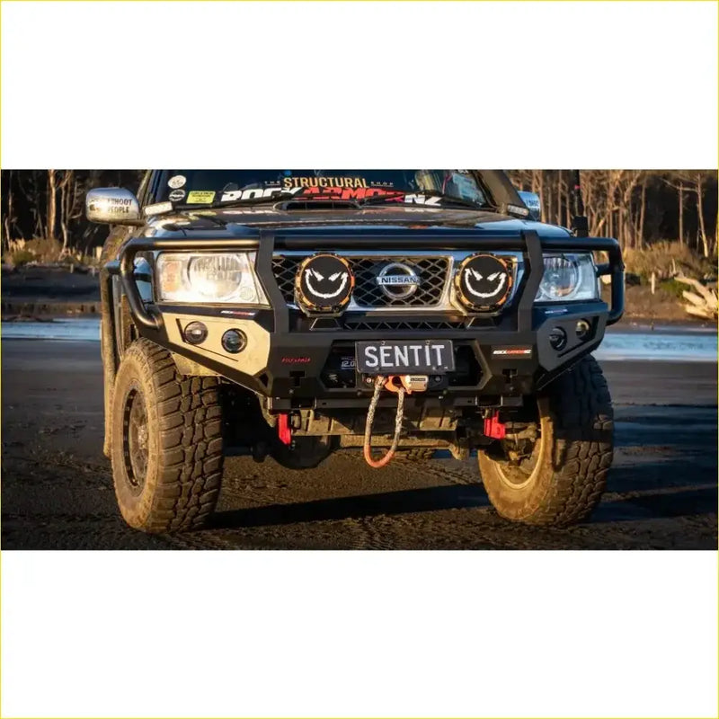 Rockarmor Rock Pack — NissanPatrol GU4+ | GT Hoop Bullbar + Rock Sliders by RockarmorNZ