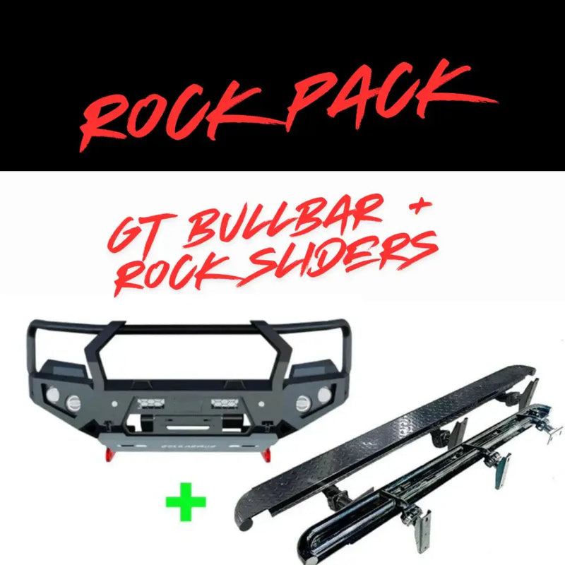 Rockarmor Rock Pack — Toyota Hilux 2022 to Current Widebody | GT Hoop Bullbar + Rock Sliders by RockarmorNZ