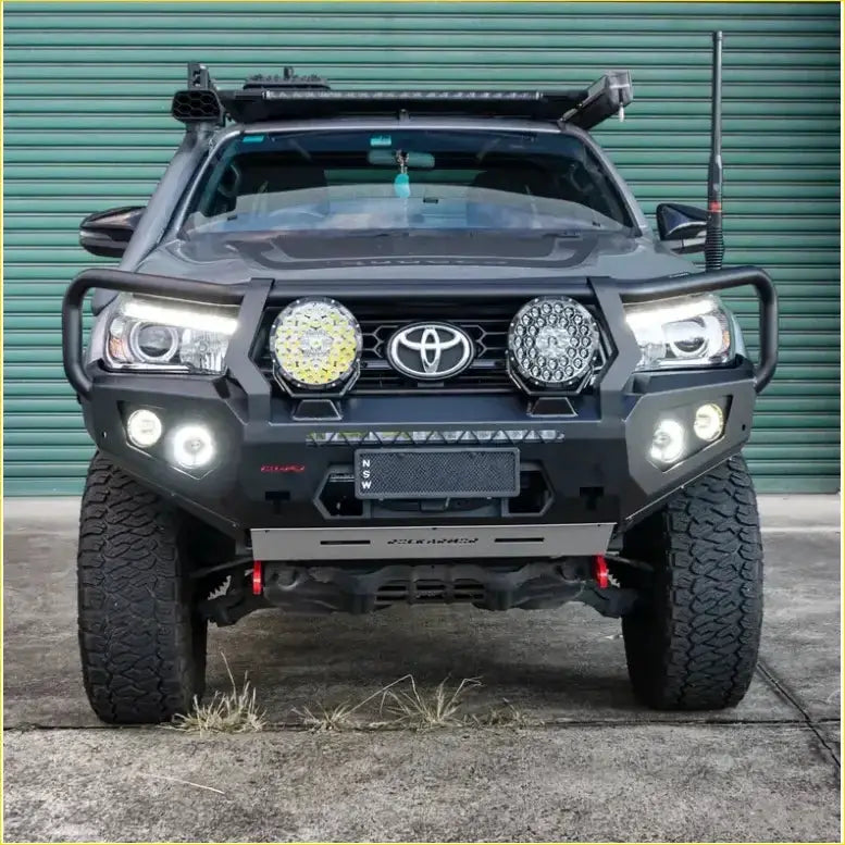 Rockarmor Rock Pack — Toyota Hilux N80 Bullbar 2015 -2020 | GT Hoop Bullbar + Rock Sliders by RockarmorNZ