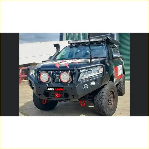 Rockarmor Rock Pack — Toyota Prado 150 Series 11/2017+ | GT Hoop Bullbar + Rock Sliders by RockarmorNZ