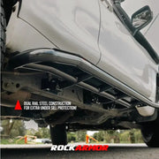Rockarmor Rock Sliders / Side Steps To Suit Prado 150 2009-2024 by RockarmorNZ