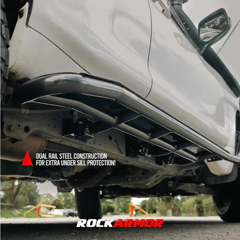 Rockarmor Rock Sliders / Side Steps To Suit Prado 150 2009-2024 by RockarmorNZ