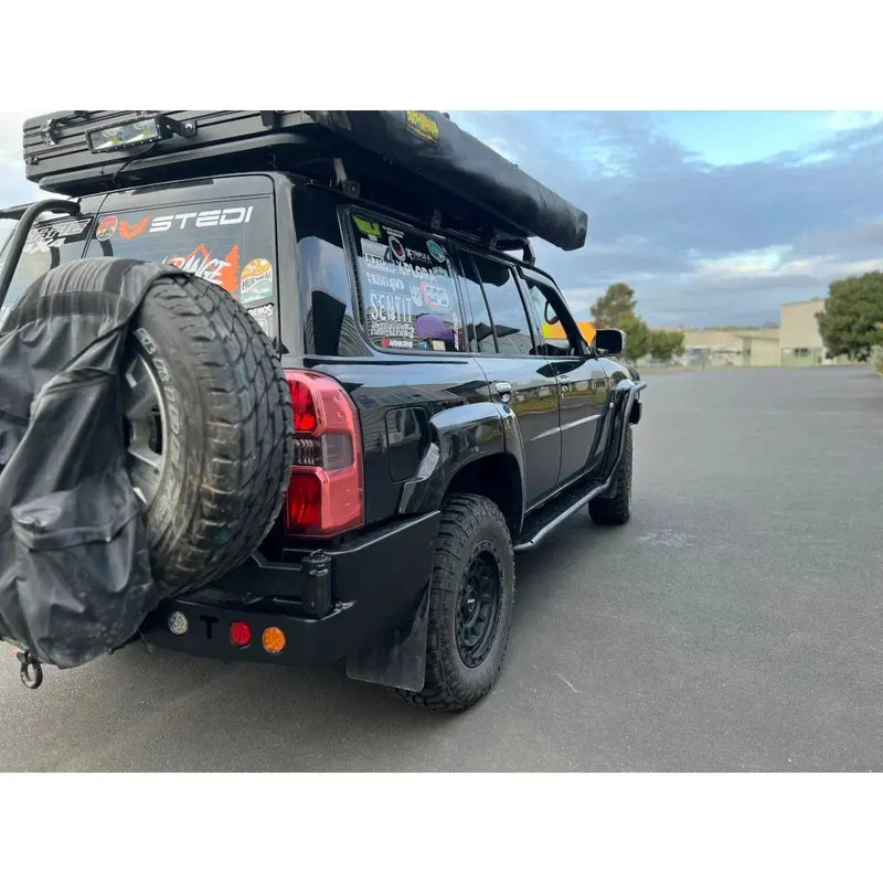 Rockarmor Steel Dual Wheel Carrier To Suit Nissan Patrol Y61 Gu4 2004 - 2016 Models by RockarmorNZ