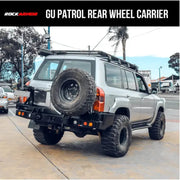 Rockarmor Steel Dual Wheel Carrier To Suit Nissan Patrol Y61 Gu4 2004 - 2016 Models by RockarmorNZ