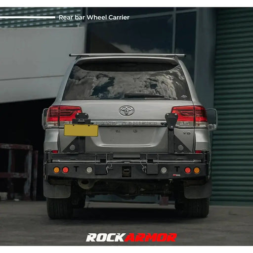 Rockarmor Steel Dual Wheel Carrier To Suit Toyota Landcruiser Fj200 2008 To Current (With Built In Towbar) by RockarmorNZ