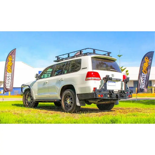 Rockarmor Steel Dual Wheel Carrier To Suit Toyota Landcruiser Fj200 2008 To Current (With Built In Towbar) by RockarmorNZ
