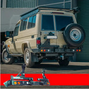 Rockarmor Steel Dual Wheel Carrier To Suit Toyota Landcruiser Fj75, Fj76 & Fj78 1992-2006 Troopy Wagon by RockarmorNZ