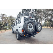 Rockarmor Steel Dual Wheel Carrier To Suit Toyota Landcruiser Fj75, Fj76 & Fj78 1992-2006 Troopy Wagon by RockarmorNZ