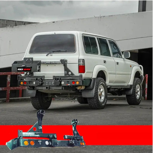 Rockarmor Steel Dual Wheel Carrier To Suit Toyota Landcruiser Fj80 1992-1997 by RockarmorNZ