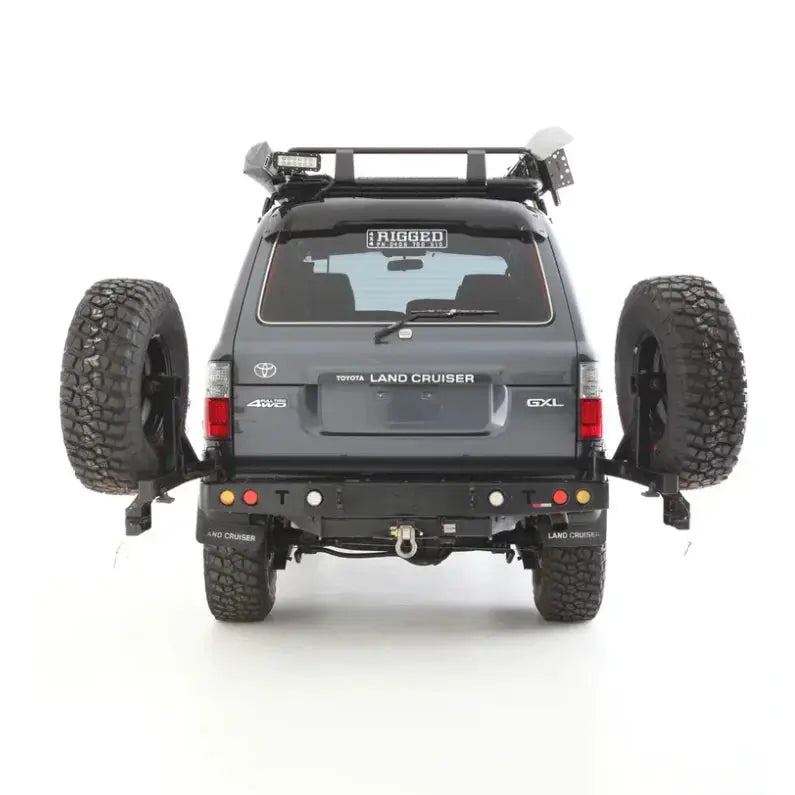 Rockarmor Steel Dual Wheel Carrier To Suit Toyota Landcruiser Fj80 1992-1997 by RockarmorNZ