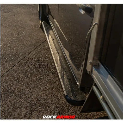 Rockarmor Steel Rock Sliders Side Steps To Suit Isuzu Dmax 08/20+ by RockarmorNZ