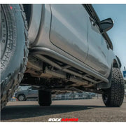 Rockarmor Steel Rockslider Side Steps To Suit Ford Ranger Px1 Px2 Px3 Dual Cab/Extra Cab 2012-2022 by RockarmorNZ