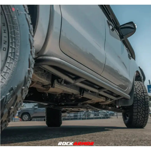 Rockarmor Steel Rockslider Side Steps To Suit Ford Ranger Px1 Px2 Px3 Dual Cab/Extra Cab 2012-2022 by RockarmorNZ