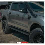 Rockarmor Steel Rockslider Side Steps To Suit Ford Ranger Px1 Px2 Px3 Dual Cab/Extra Cab 2012-2022 by RockarmorNZ
