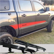 Rockarmor Steel Rockslider Side Steps To Suit Ford Ranger Px1 Px2 Px3 Dual Cab/Extra Cab 2012-2022 by RockarmorNZ