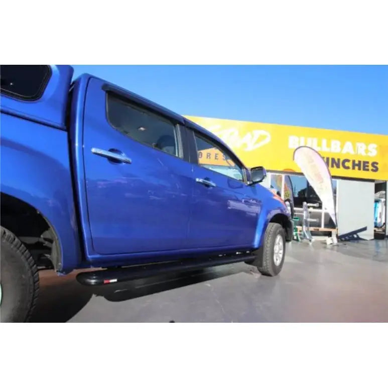 Rockarmor Steel Rockslider Side Steps To Suit Isuzu Dmax Dual Cab 2012 - Early 2020 Models by RockarmorNZ