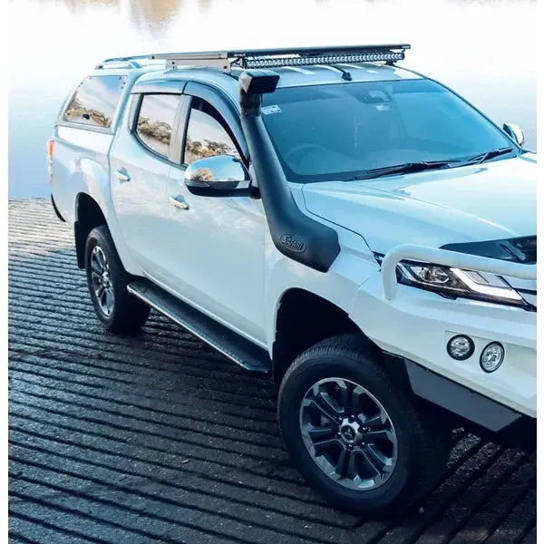 Rockarmor Steel Rockslider Side Steps To Suit Mitsubishi Triton MV by RockarmorNZ