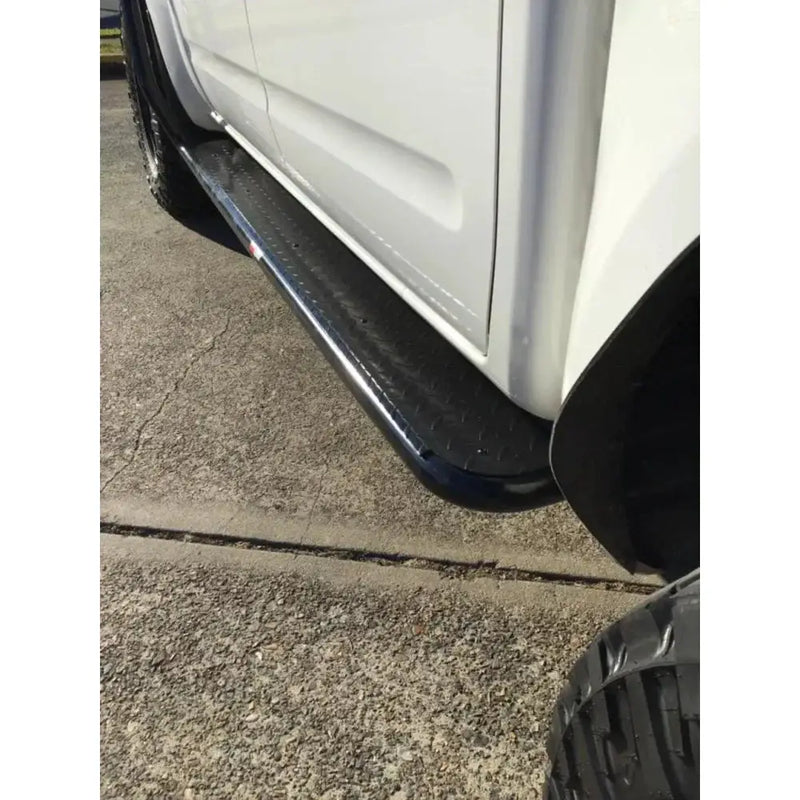 Rockarmor Steel Rockslider Side Steps To Suit Nissan Navara D40 by RockarmorNZ