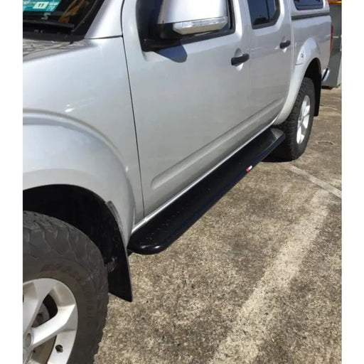 Rockarmor Steel Rockslider Side Steps To Suit Nissan Navara D40 by RockarmorNZ