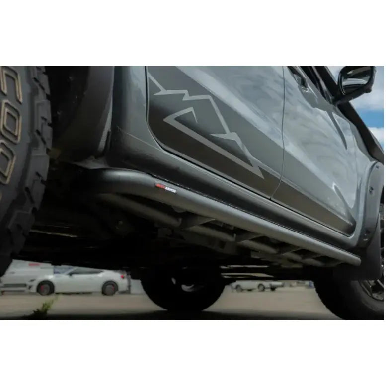 Rockarmor Steel Rockslider Side Steps To Suit Nissan Navara Np300 D23 2015+ by RockarmorNZ