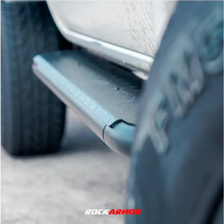 Rockarmor Steel Rockslider Side Steps To Suit Toyota Hilux N70 2005-2015 Single Cab by RockarmorNZ