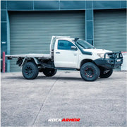 Rockarmor Steel Rockslider Side Steps To Suit Toyota Hilux N70 2005-2015 Single Cab by RockarmorNZ