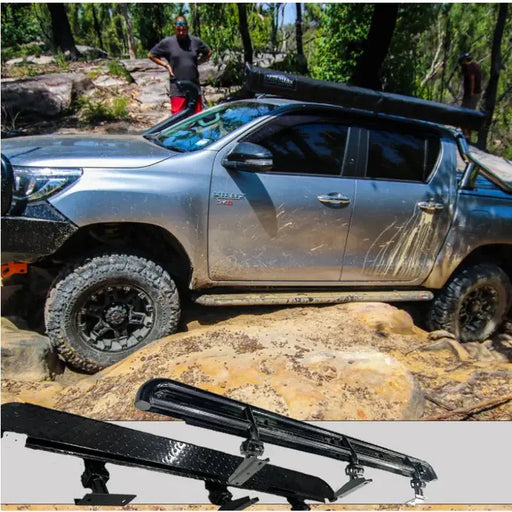 Rockarmor Steel Rockslider Side Steps To Suit Toyota Hilux N90 2026+ by RockarmorNZ