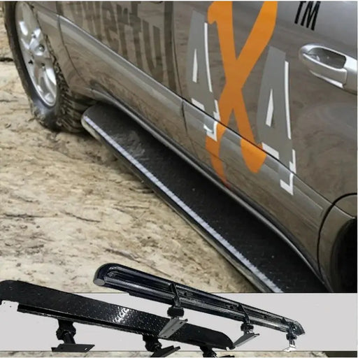 Rockarmor Steel Rockslider Side Steps To Suit Toyota Landcruiser Fj100 Series Ifs 1998-2007 by RockarmorNZ