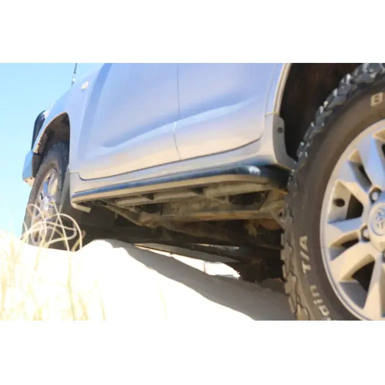 Rockarmor Steel Rockslider Side Steps To Suit Toyota Landcruiser 200 Series 2007-2021 by RockarmorNZ
