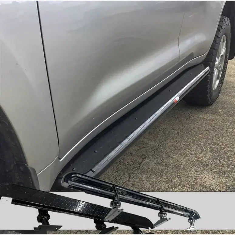 Rockarmor Steel Rockslider Side Steps To Suit Toyota Prado 250 2024 to Current (Full Bar Replacement) by RockarmorNZ