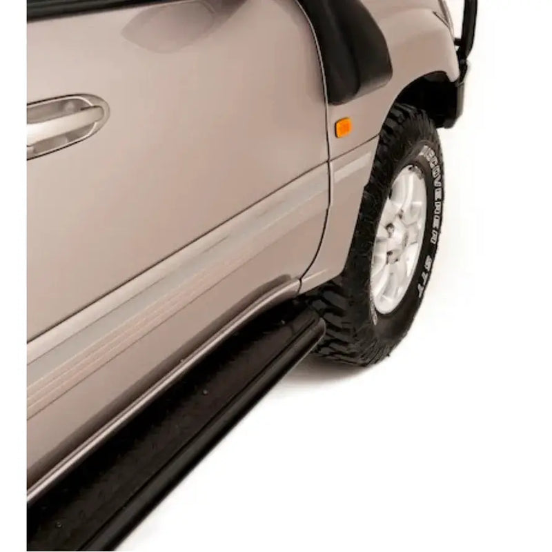 Rockarmor Steel Rockslider Side Steps To Suit Toyota Landcruiser Fj100 Series Ifs 1998-2007 by RockarmorNZ