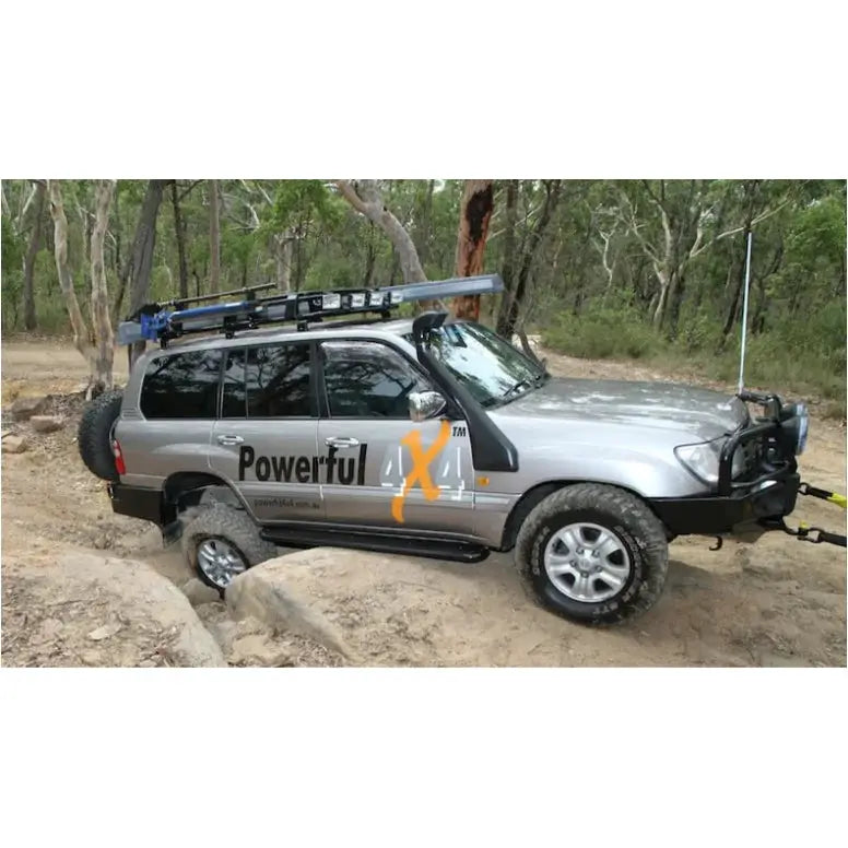 Rockarmor Steel Rockslider Side Steps To Suit Toyota Landcruiser Fj100 Series Ifs 1998-2007 by RockarmorNZ