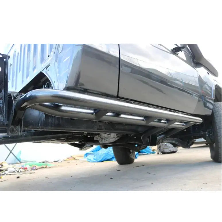 Rockarmor Steel Rockslider Side Steps To Suit Toyota Landcruiser 76 Series / 79 Series 2007-2018 2 Door by RockarmorNZ