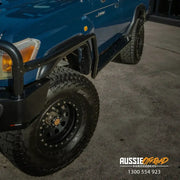 Rockarmor Steel Rockslider Side Steps To Suit Toyota Landcruiser 78 Series V8 Troop Carrier 2007+ by RockarmorNZ