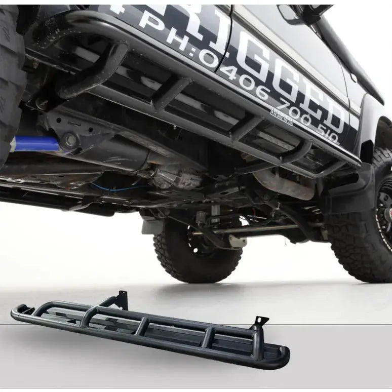 Rockarmor Steel Rockslider Side Steps To Suit Toyota Landcruiser Fj80 1990-1997 by RockarmorNZ