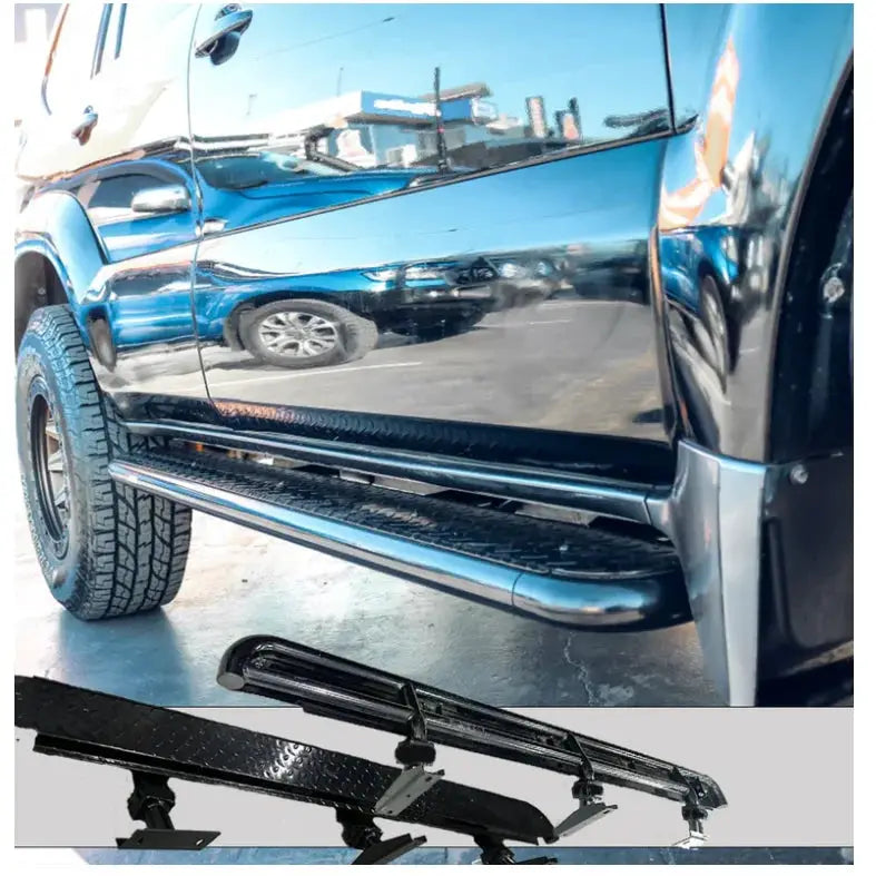 Rockarmor Steel Rockslider Side Steps To Suit Toyota Prado Fj120 Series 2003-2009 by RockarmorNZ