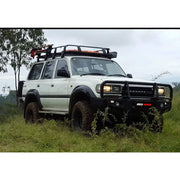Rockarmor Premium Steel Bullbar - Toyota Landcruiser Fj80 1992-1997 (Full Bar Replacement) by RockarmorNZ
