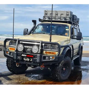 Rockarmor Premium Steel Bullbar - Toyota Landcruiser Fj80 1992-1997 (Full Bar Replacement) by RockarmorNZ
