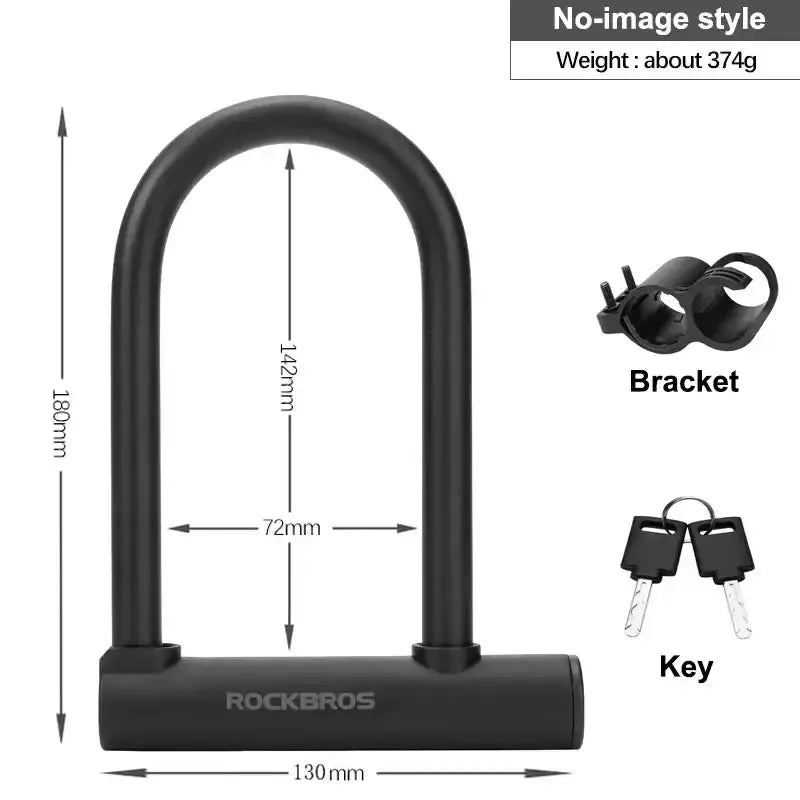 Anti-Theft Bicycle U-Lock with Optional Cable by Habicare