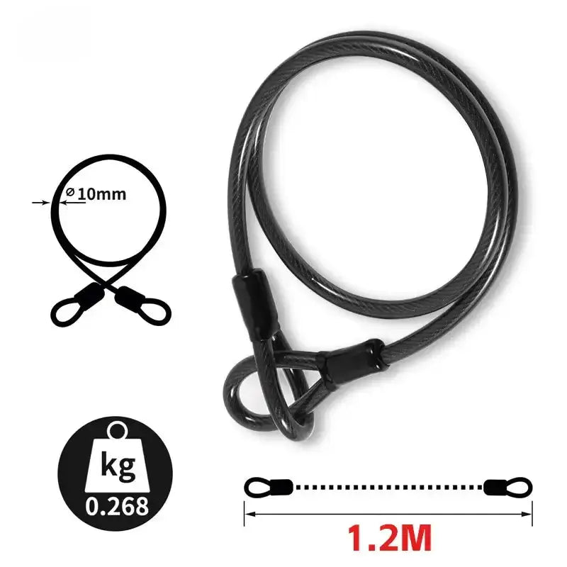 Anti-Theft Bicycle U-Lock with Optional Cable by Habicare