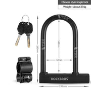 Anti-Theft Bicycle U-Lock with Optional Cable by Habicare