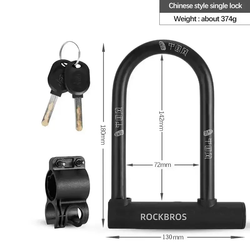 Anti-Theft Bicycle U-Lock with Optional Cable by Habicare